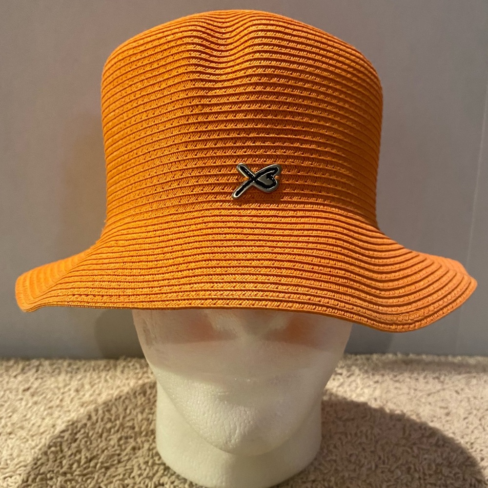Betmar New Your women’s vintage bucket hat color orange